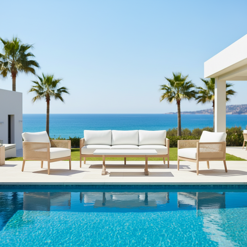 Chelsea Outdoor 4 Piece Lounge Set 3