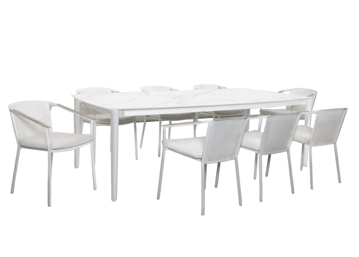 Miami Outdoor 9 Piece Dining Set