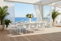 Miami Outdoor 9 Piece Dining Set