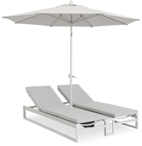 Bellevue Double Sunlounge with Cushion