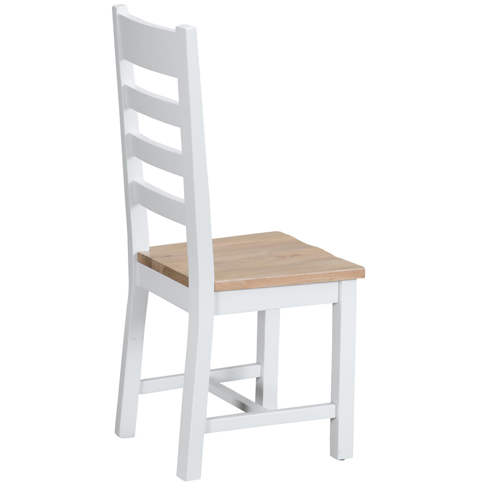 Anglesea Ladder Back Chair -White