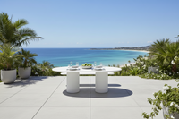 Aston Outdoor Cement Dining Table 2200 | White