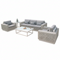 ATLANTA 5pce Wicker Deep Seat Setting