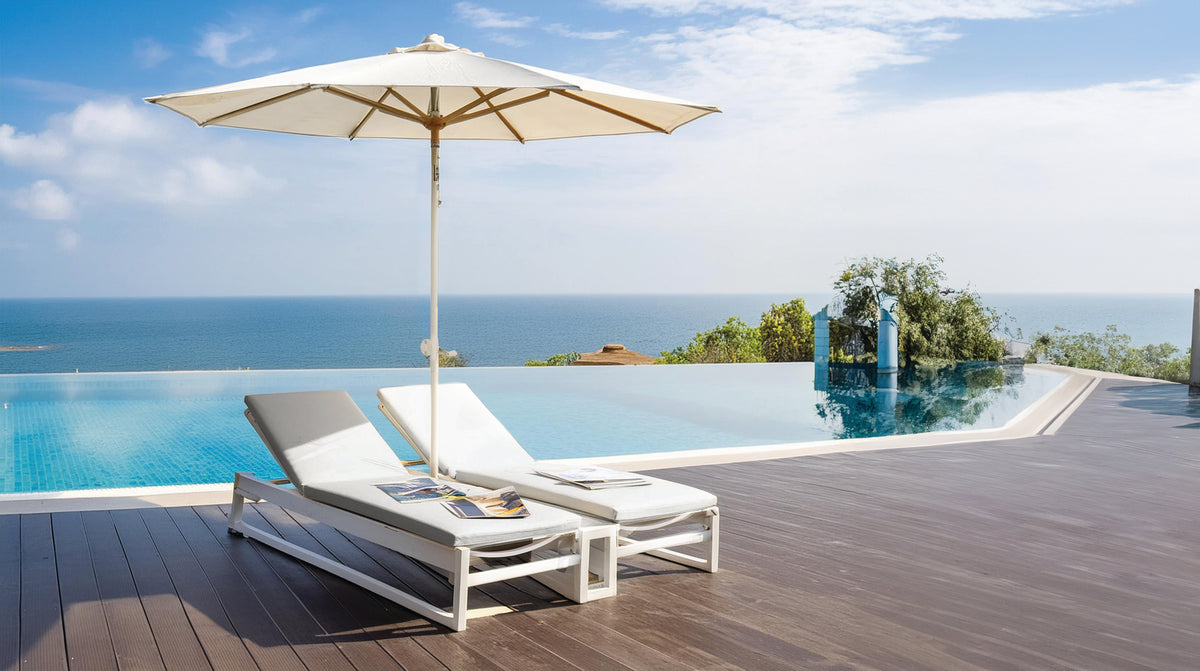 Bellevue Double Sunlounge with Cushion