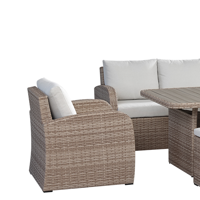 Birgu Low Dining 6-Piece Outdoor Set