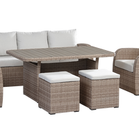 Birgu Low Dining 6-Piece Outdoor Set