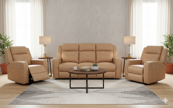 Berlin Electric 3 Piece Recliner Suite | 3 Seater