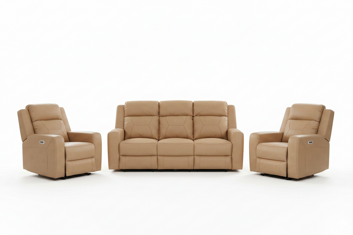 Berlin Electric 3 Piece Recliner Suite | 3 Seater