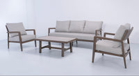 Cassia 4-Piece Triple Outdoor Lounge Set