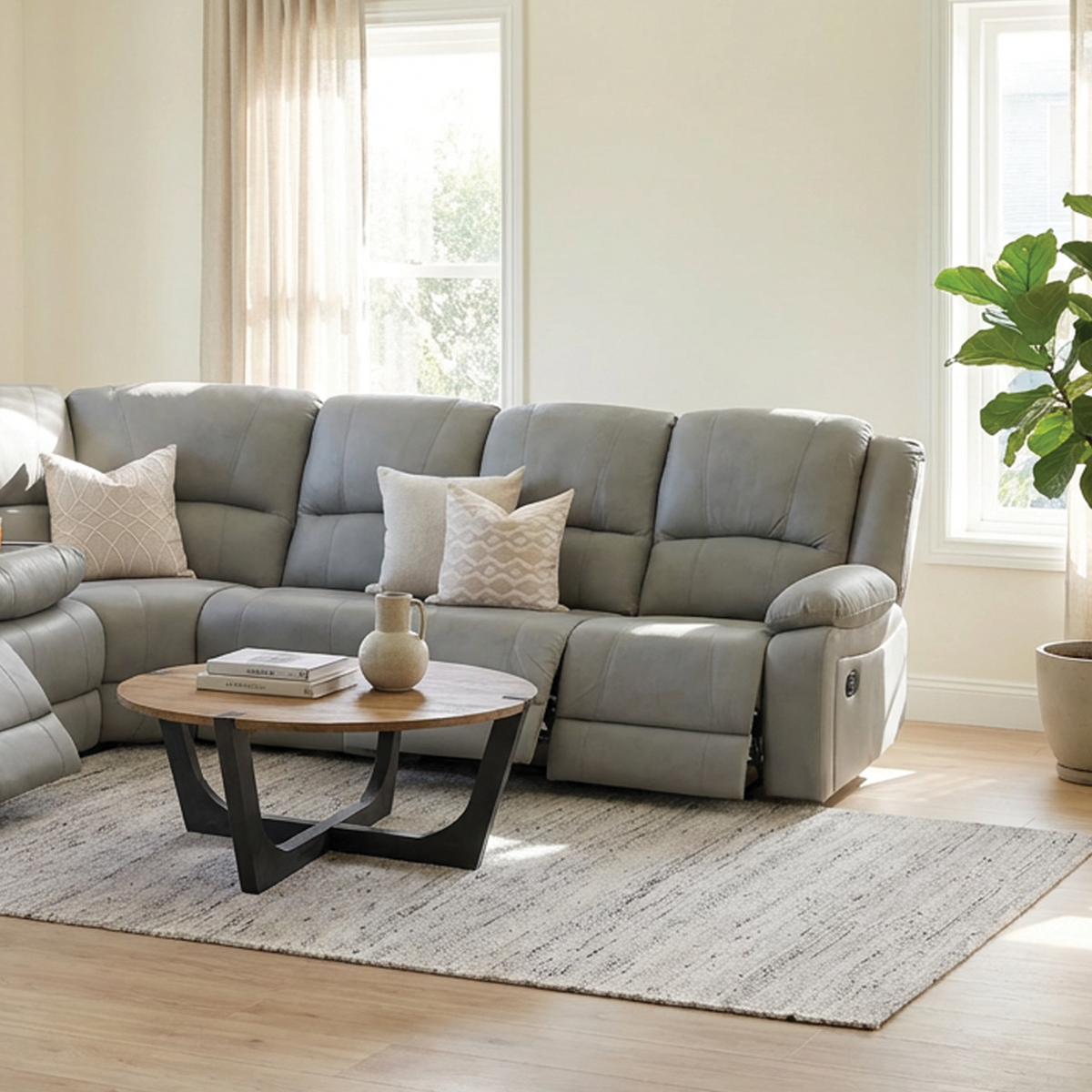 Captain Corner Recliner Lounge | Manual