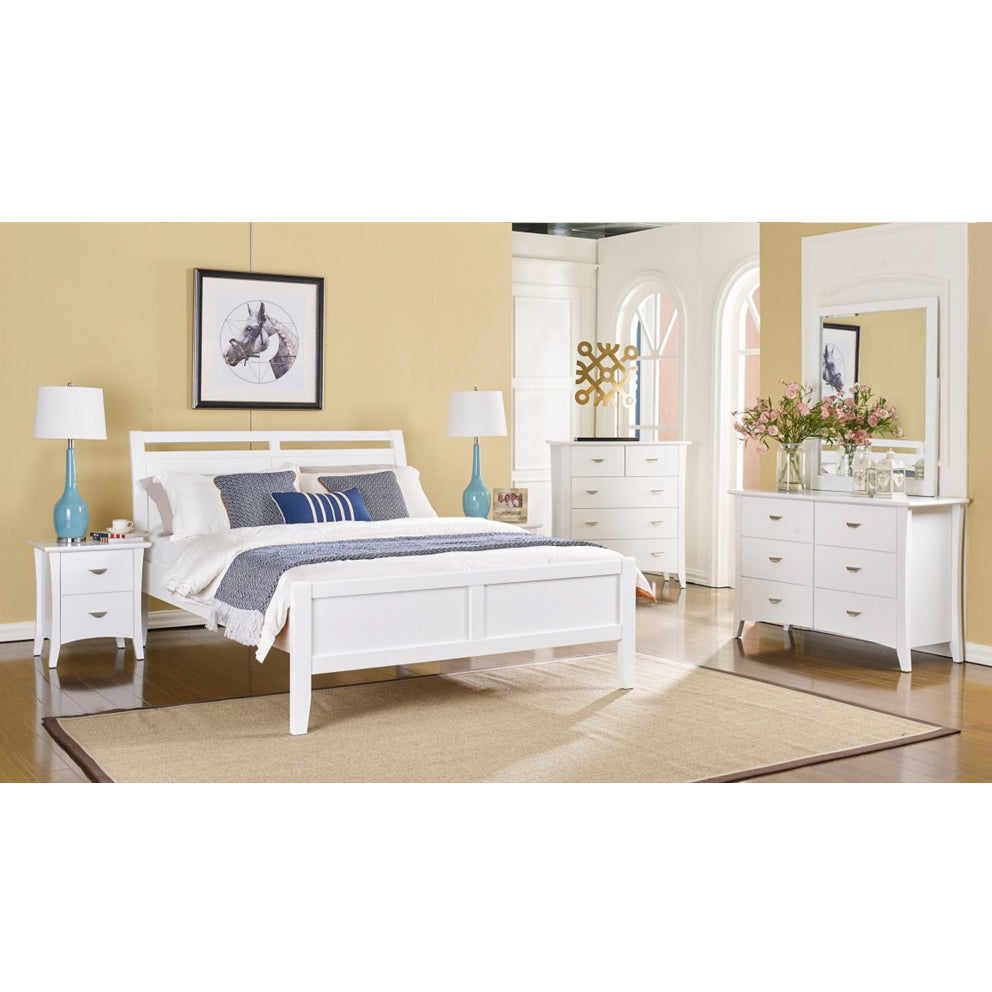 Clovelly Bed | White