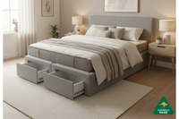 Classic Fabric 4 Drawer Bed Base