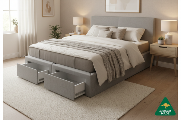 Classic Fabric 4 Drawer Bed Base