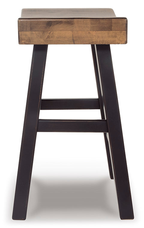 Glosco Medium Stool | Brown and Timber