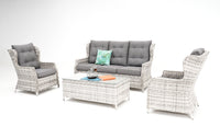 Buenos Aires 4-Piece Outdoor Lounge Setting | Zen White