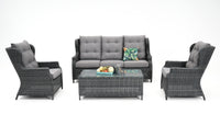 Buenos Aires 4-Piece Outdoor Lounge Setting | Castle Grey