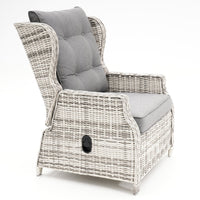 Buenos Aires 4-Piece Outdoor Recliner Lounge | Zen White