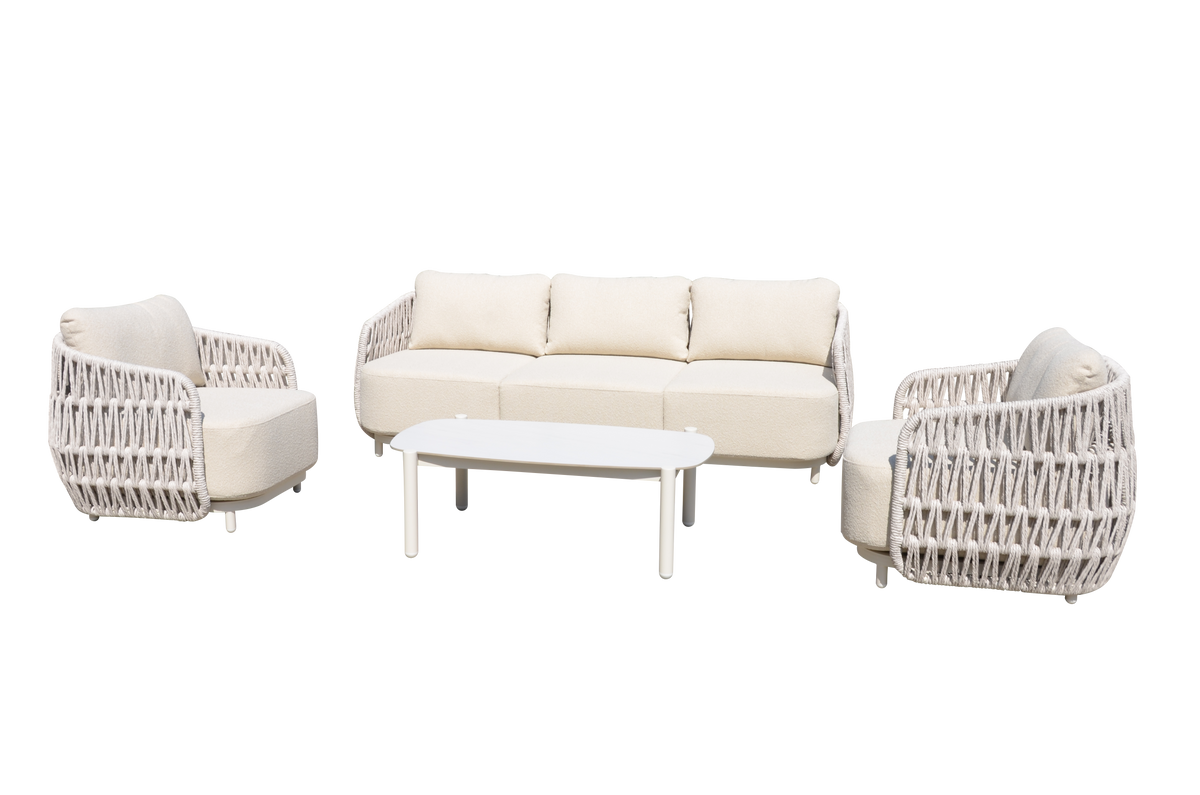 Eden Outdoor 4-Piece Triple Lounge Set