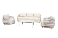 Eden Outdoor 4-Piece Triple Lounge Set
