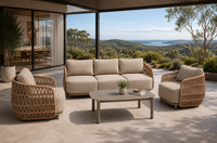 Eden Outdoor 4-Piece Triple Lounge Set