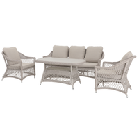 Hereford 4 Piece Outdoor Lounge Set | 3 Seater