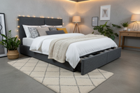 Trellis Bed with Drawers
