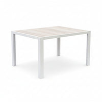 Ekaterina Outdoor Dining Table Square 900 x 900 | White