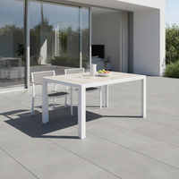 Ekaterina Outdoor Dining Table Square 900 x 900 | White