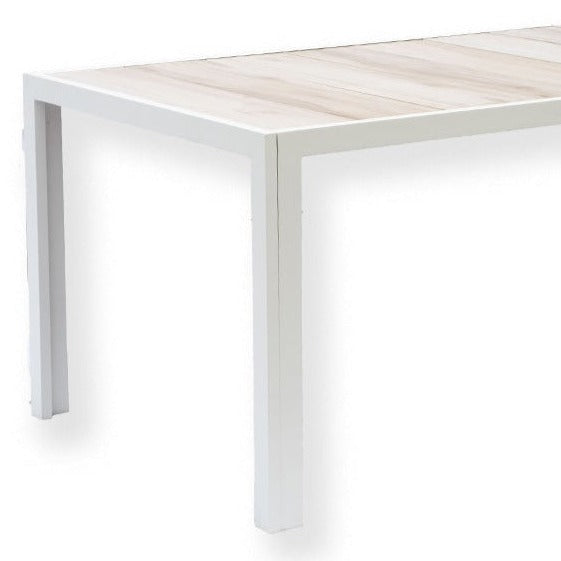 Ekaterina Outdoor Dining Table Square 900 x 900 | White