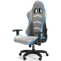 Lynxtyn Light Up Office Desk Chair- white + blue