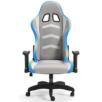 Lynxtyn Light Up Office Desk Chair- white + blue