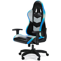 Lynxtyn Light Up Office Desk Chair - black + blue