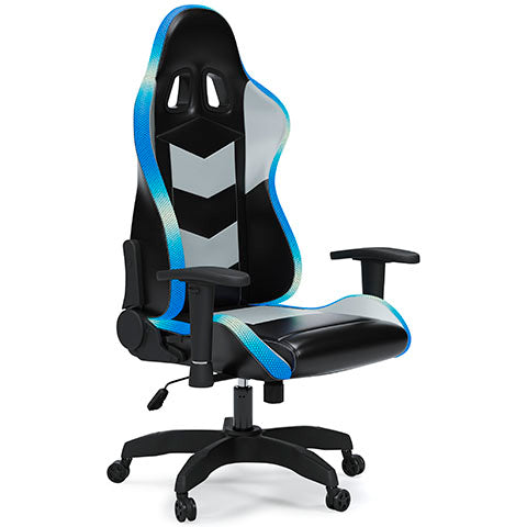 Lynxtyn Light Up Office Desk Chair - black + blue