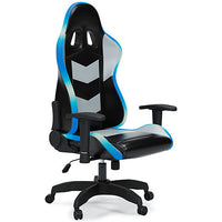 Lynxtyn Light Up Office Desk Chair - black + blue