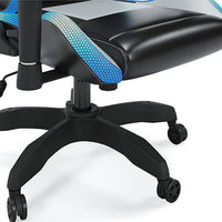 Lynxtyn Light Up Office Desk Chair - black + blue