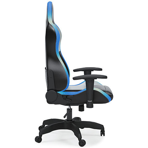 Lynxtyn Light Up Office Desk Chair - black + blue