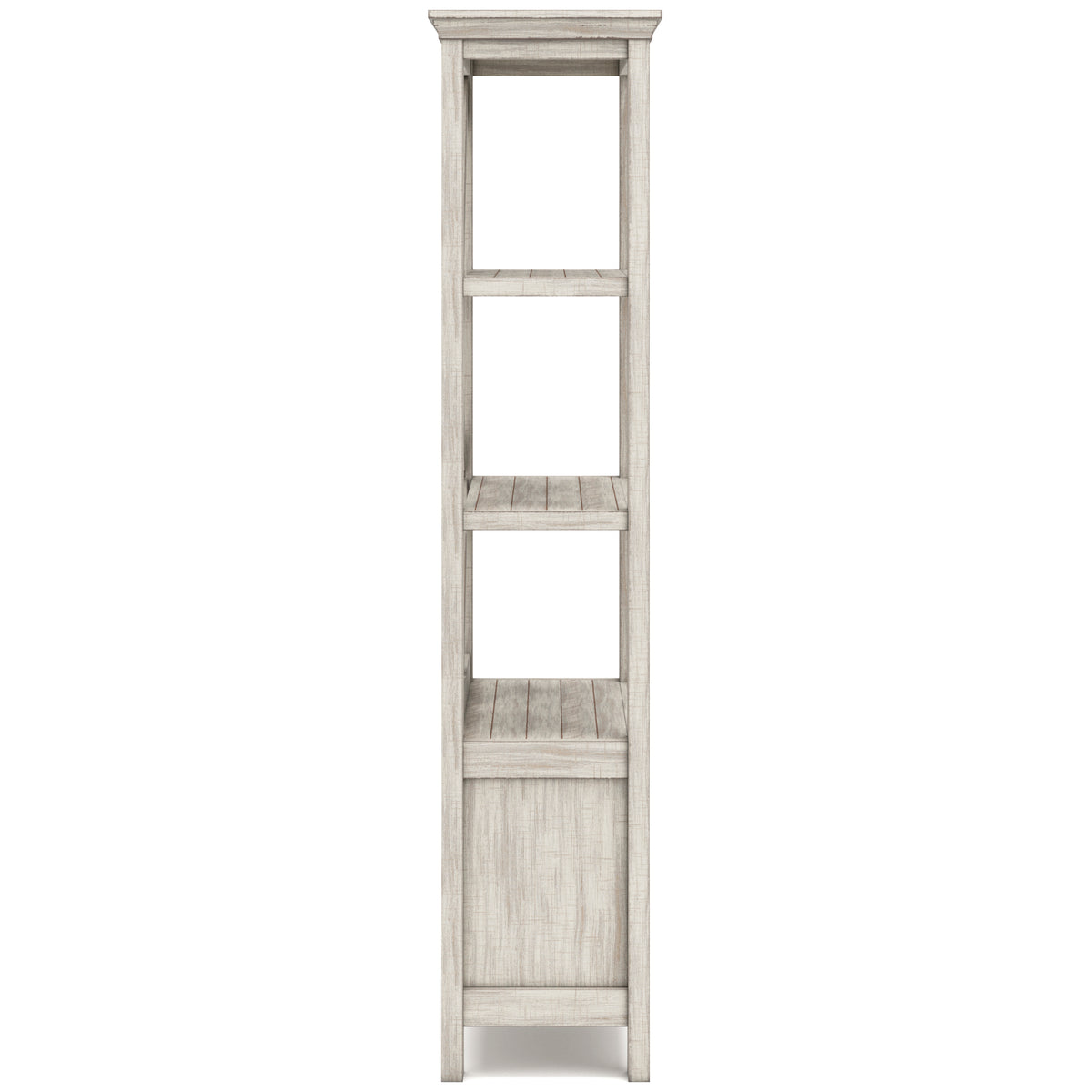 Carynhurst Large White Wash Bookcase