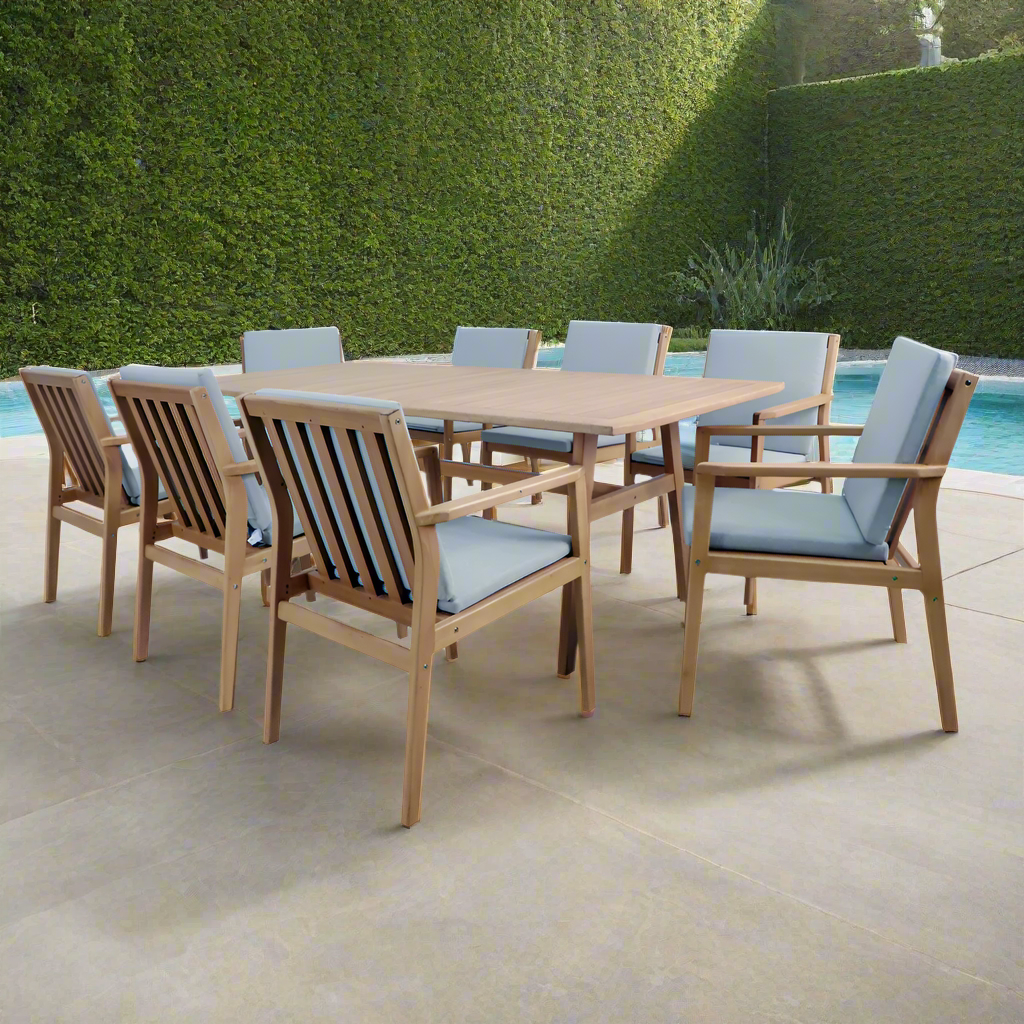 Jack Piece Timber Outdoor Dining Suite