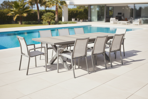 Regal 9pce Extension Outdoor Dining Set