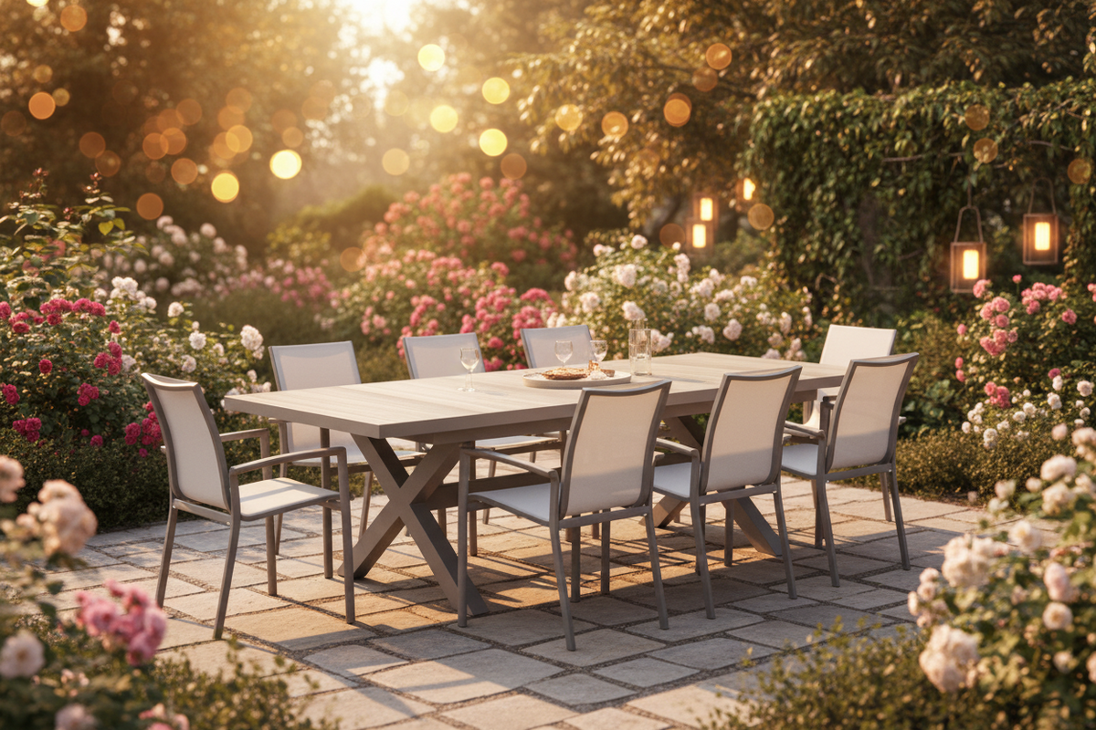 Regal 9pce Extension Outdoor Dining Set