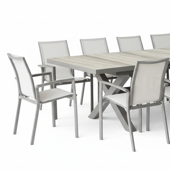 Regal 9pce Extension Outdoor Dining Set