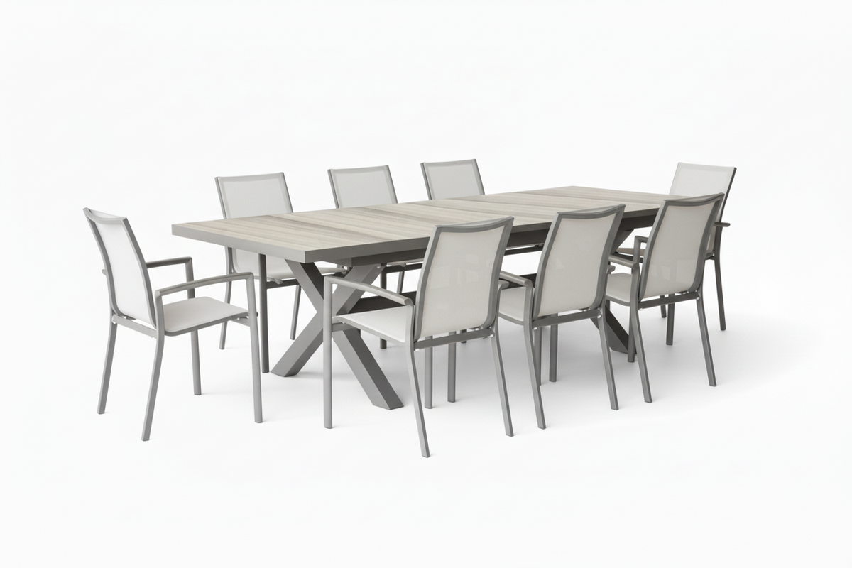 Regal 9pce Extension Outdoor Dining Set