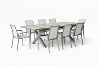 Regal 9pce Extension Outdoor Dining Set