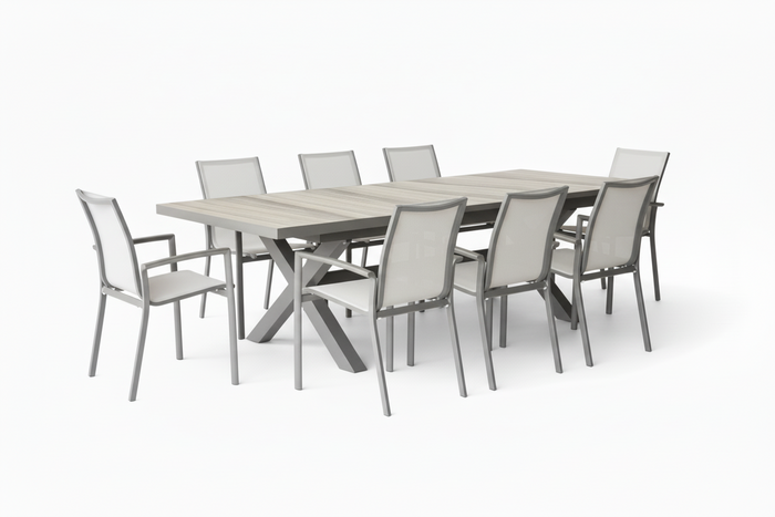 Regal 9pce Extension Outdoor Dining Set