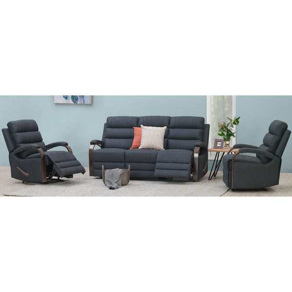 Indiana 3 Seater Twin Recliner Lounge