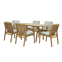 Jack 7 Piece Timber Outdoor Dining Suite 1700