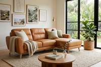 Sonora Leather Chaise Lounge