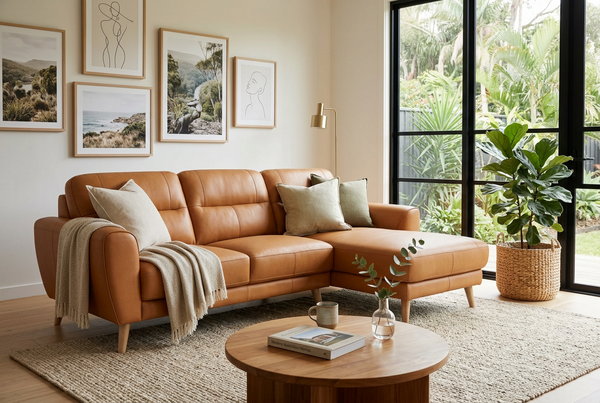 Sonora Leather Chaise Lounge