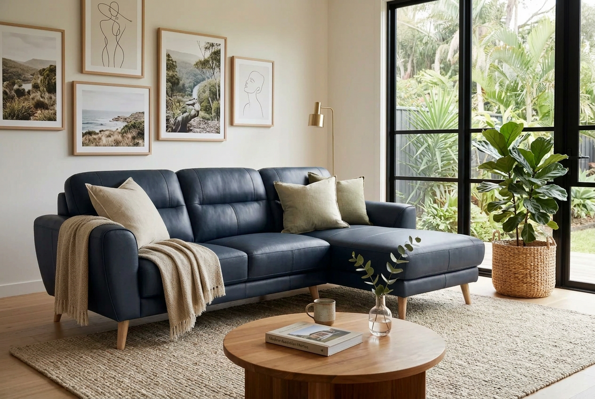 Sonora Leather Chaise Lounge