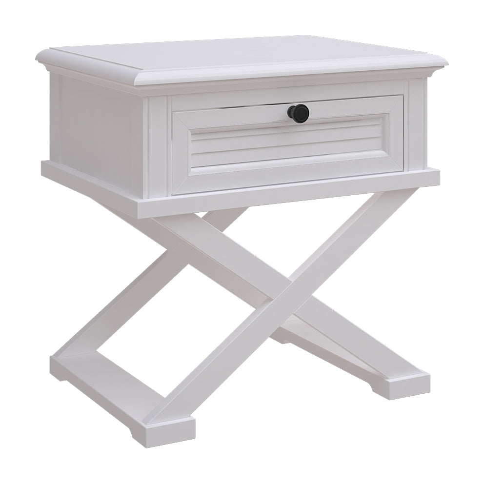 Havana Cross Leg Bedside Table